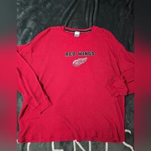 Red Wings Red Thermal Long-Sleeve Tee